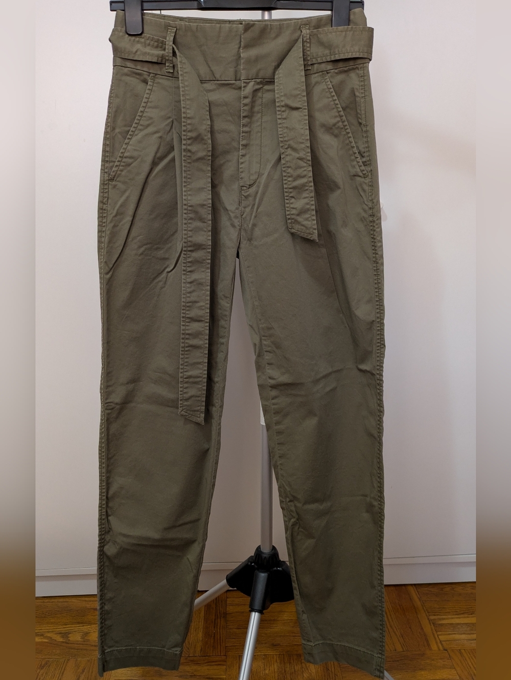 Ralph Lauren Olive Green Paperbag Waist  Pants